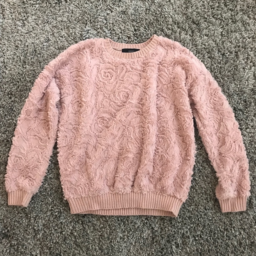 Rose Fluffy Sweater